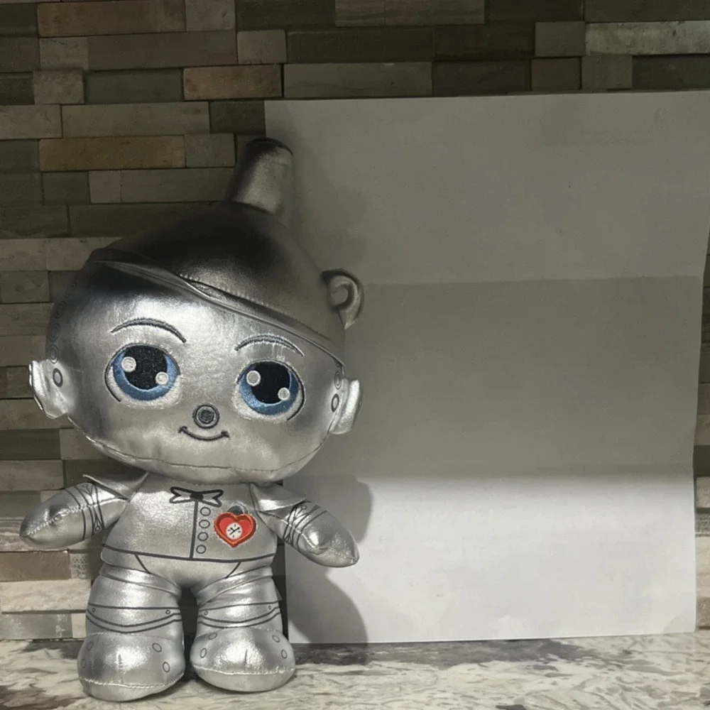 Jazwares Wizard of Oz Tin Man Bear Plush Stuffed Toy Small Silver 2025
